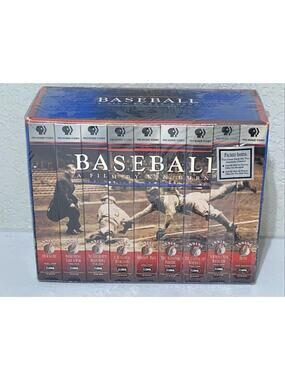 Baseball A Film by Ken Burns Box Set 9 VHS TAPES Documentary PBS 1994 NEW SEALED